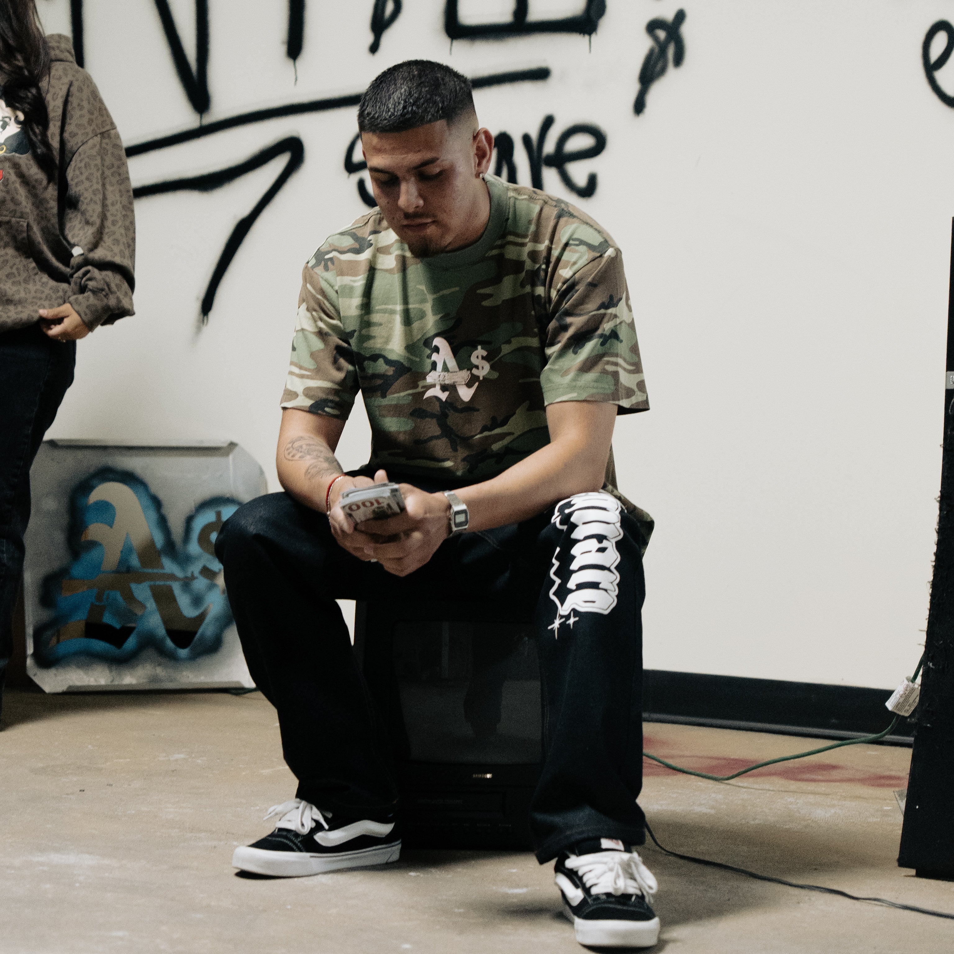 A$ Camo tee