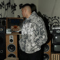 Camo Anti Square Hoodie Gray