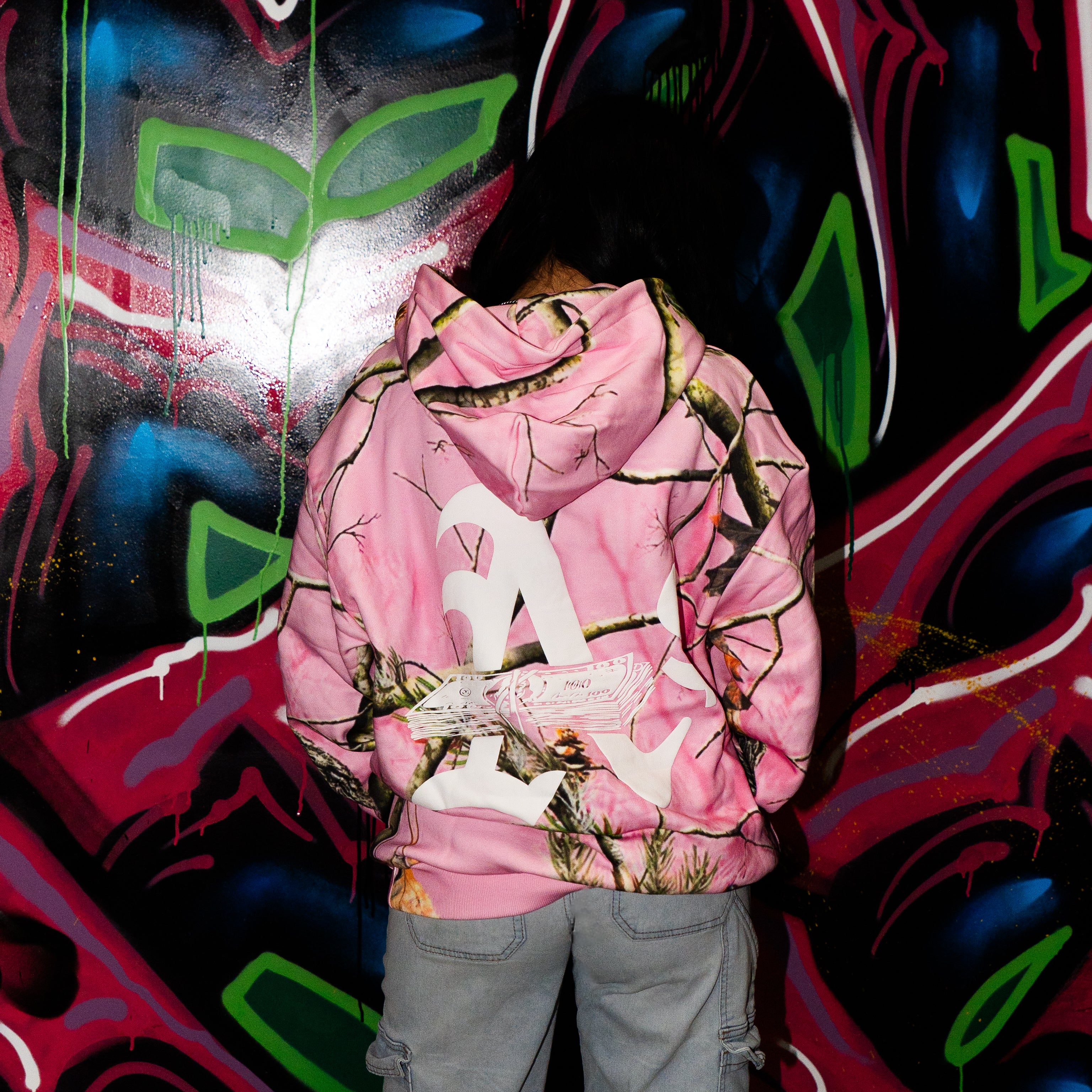 Anti Square Hoodie Pink