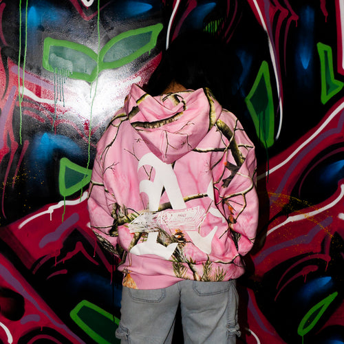 Anti Square Hoodie Pink