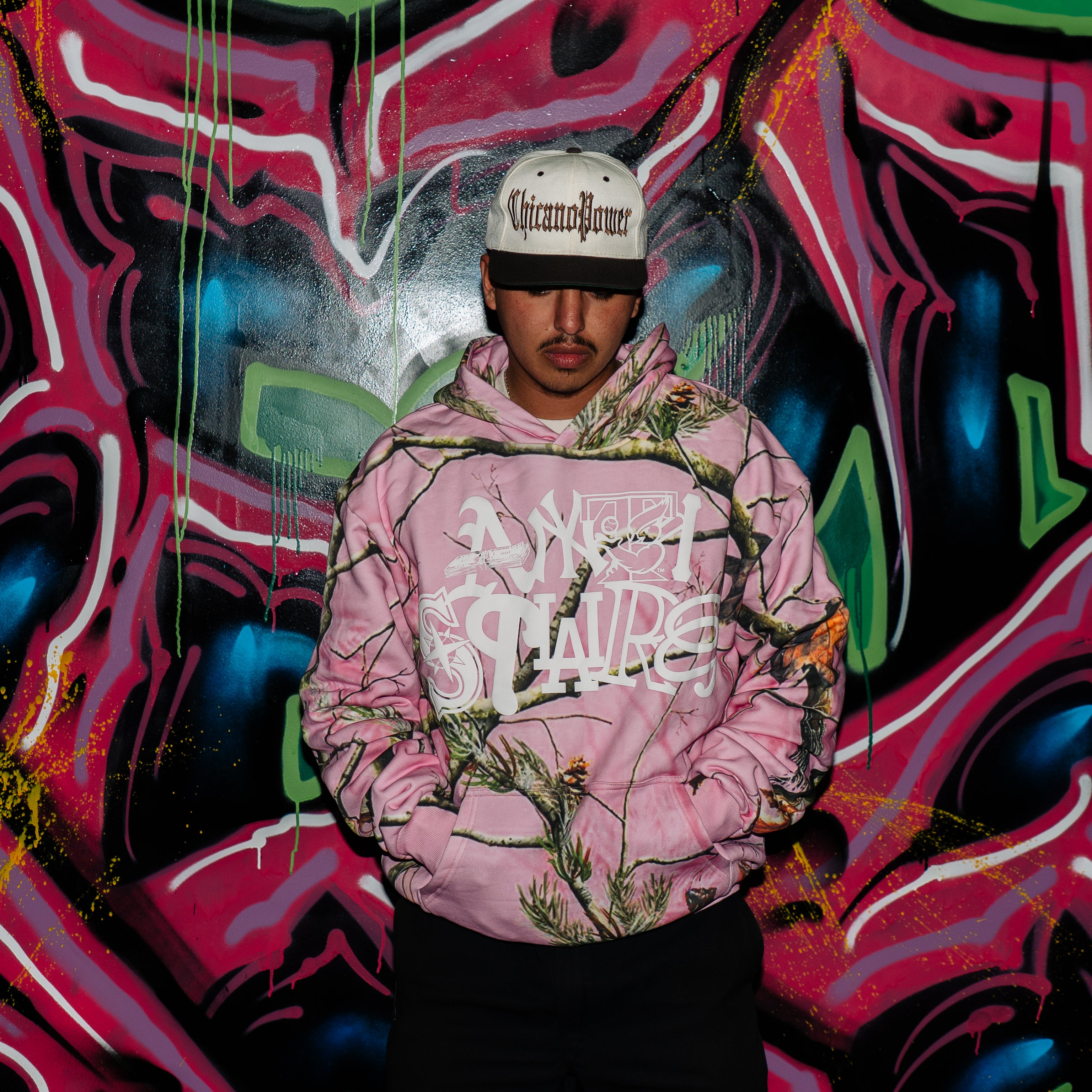 Anti Square Hoodie Pink